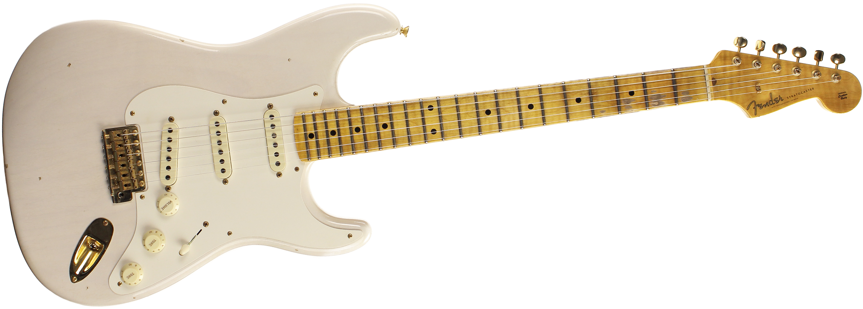 Fender Custom Stratocaster Journeyman Relic White Blonde Gino