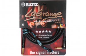 Klotz LaGrange Supreme Guitar Cable Angled Gold-Plated Tip - 3m