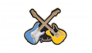 Fender Crossed Guitars Enamel Pin