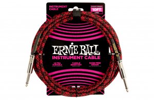 Ernie Ball Braided Instrument Cable Straight/Straight - 3m - RB