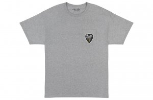 Fender Pick Patch Pocket Athletic Gray T-Shirt - XL