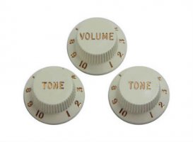 Fender Stratocaster Knobs Set - WH