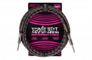 Ernie Ball Braided Instrument Cable Straight/Straight - 3m - PF