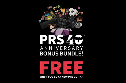 Festeggia 40 Anni di PRS Guitars con un Bonus Bundle