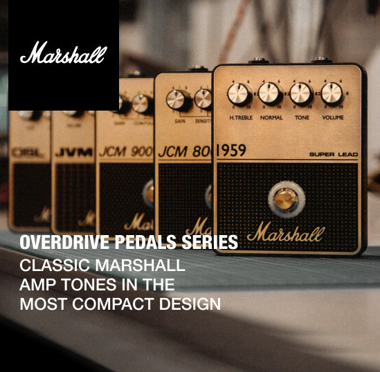 Marshall Overdrive Pedals Series