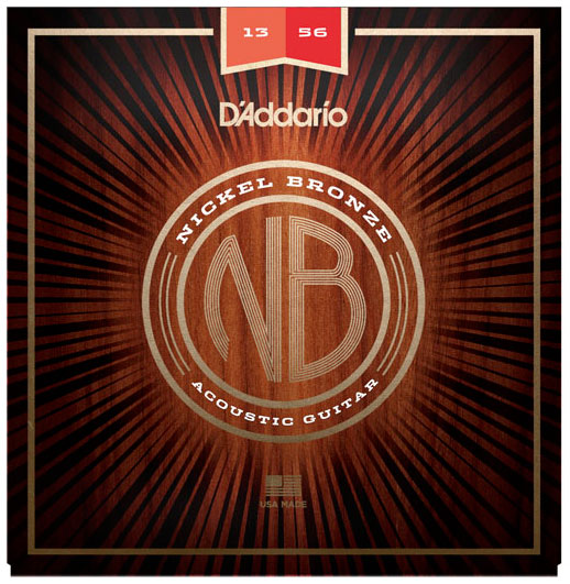 D'Addario NB1356 Nickel Bronze, Medium, 13-56 | Gino Guitars