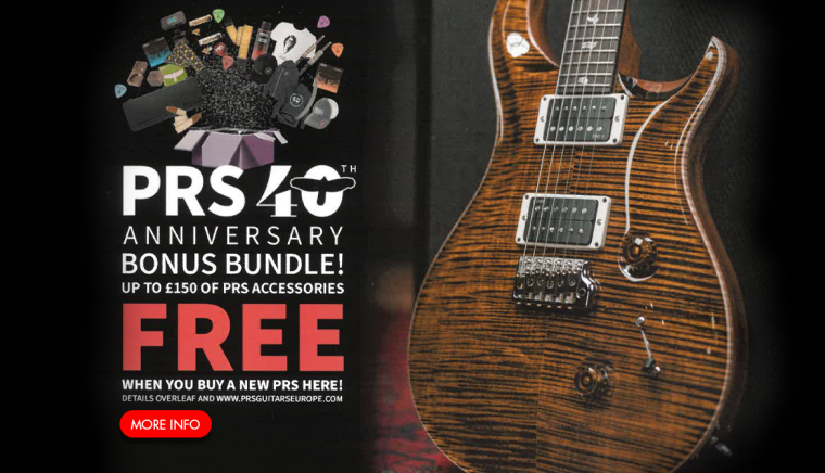 Festeggia 40 Anni di PRS Guitars con un Bonus Bundle