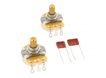 Fender Telecaster Split Shaft Potentiometer and Capacitor Kit