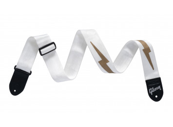 Gibson The Lightning Bolt Seatbelt - WHT