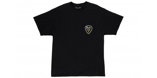 Fender Pick Patch Pocket Black T-Shirt - L