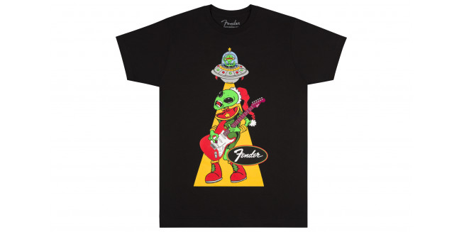 Fender Ugly Christmas Alien T-Shirt - L