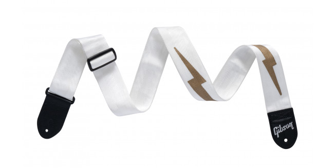 Gibson The Lightning Bolt Seatbelt - WHT