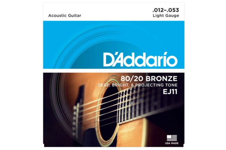 D'Addario EJ11 80/20 Bronze, Light, 12-53