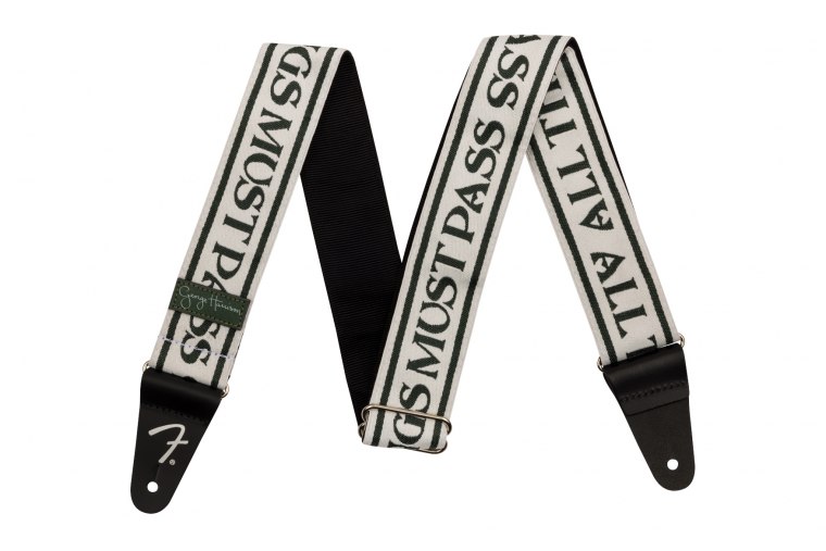 Fender George Harrison All Things Must Pass Logo Strap - WHT