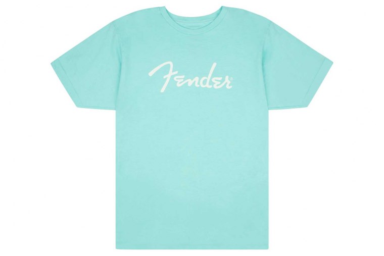 Fender Spaghetti Logo T-Shirt Daphne Blue - S