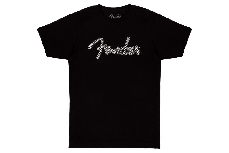 Fender Spaghetti Wavy Checker Logo T-Shirt - M