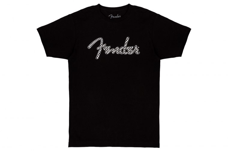 Fender Spaghetti Wavy Checker Logo T-Shirt - XL