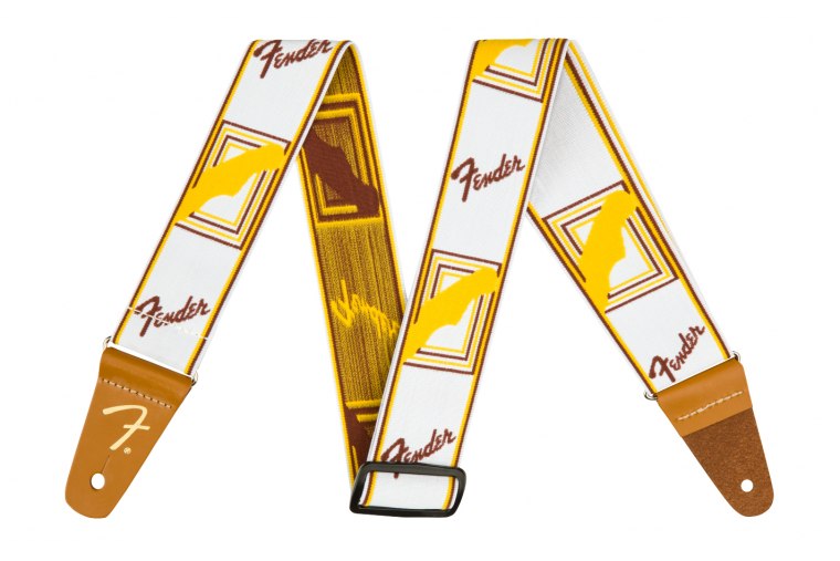 Fender Weighless Monogram Strap - WH