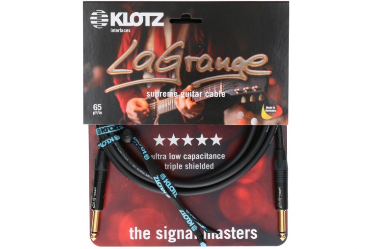 Klotz LaGrange Supreme Guitar Cable Gold-Plated Tip - 3m