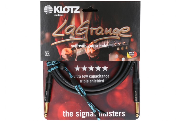 Klotz LaGrange Supreme Guitar Cable Gold-Plated Tip - 4.5m